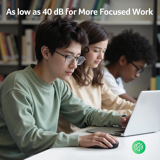 acer Bluetooth Wireless Mouse for Laptop, Computer Mouse Wireless (BT5.2+2.4GHz), Small to Medium Size, Left & Right Handed Office USB Mice with USBA Receiver, 4 Buttons, Compatible with PC, Desktop