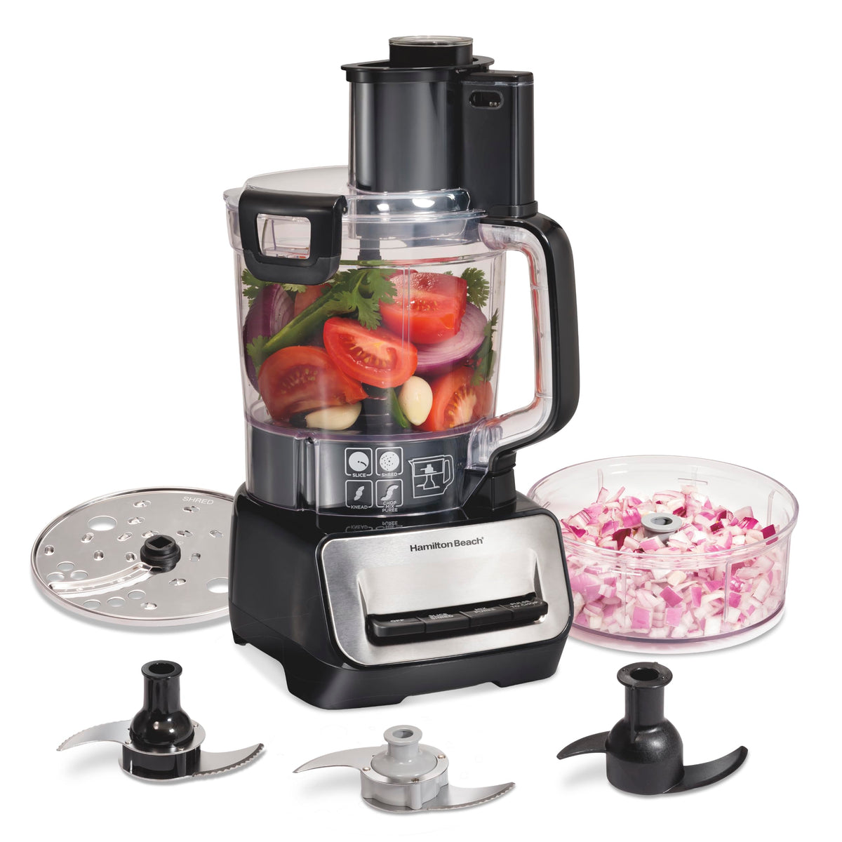 Hamilton Beach Stack & Snap 14 Cup Food Processor and Vegetable Chopper