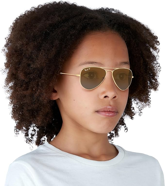 Ray-Ban Junior Kids' Rj9506s Metal Aviator Sunglasses