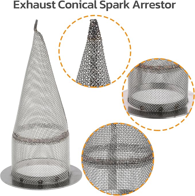 1.5" Exhaust Conical Stub Spark Arrestor
