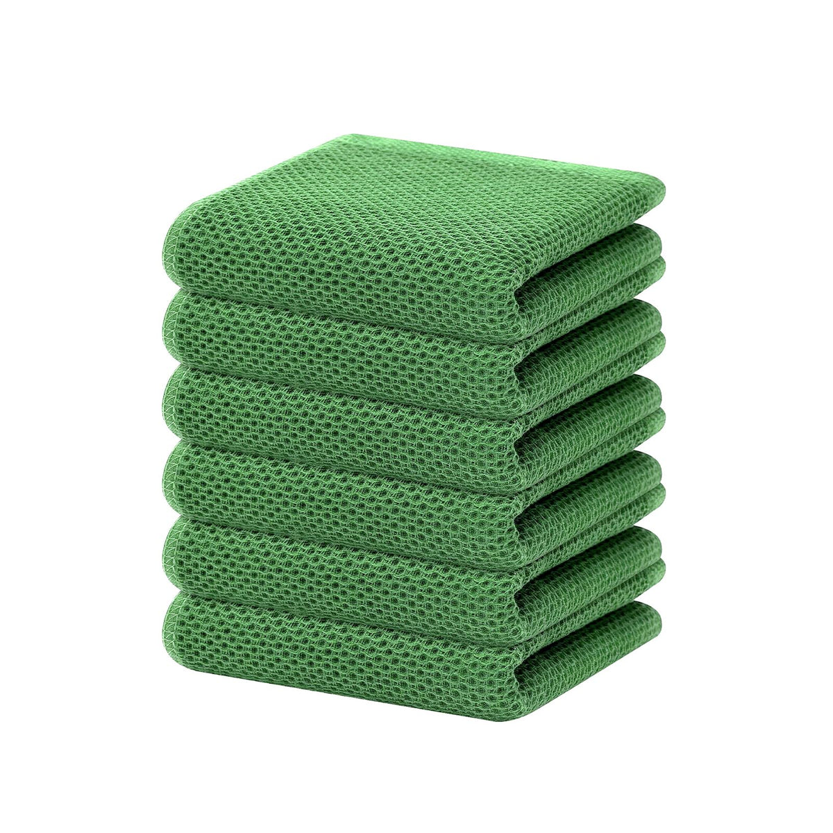 Homaxy 100% Cotton Waffle Weave Kitchen Dish Cloths, Ultra Soft Absorbent Quick Drying Dish Towels, 12 x 12 Inches — 12 x 12 - 12 Pack — 13 X 28 - 6 Pack