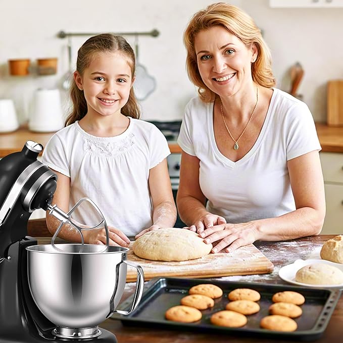 FOKIEE Stainless Steel Mixer Attachments for KitchenAid 5QT Mixer, 3 PCS