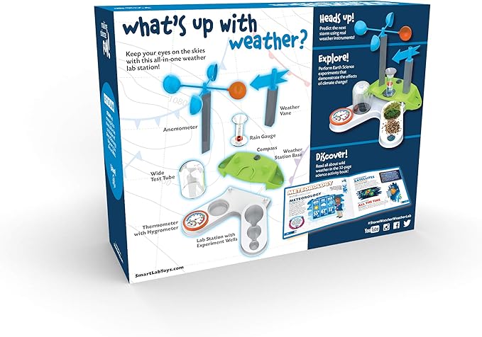SMARTLAB Toys Storm Watcher Weather Lab with 18 Wild and Windy Experiments