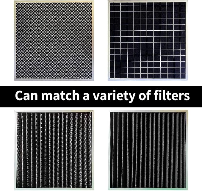 Cut-to-Fit Activated Carbon Filter Sheet Charcoal Air Vent Filters Pad Black