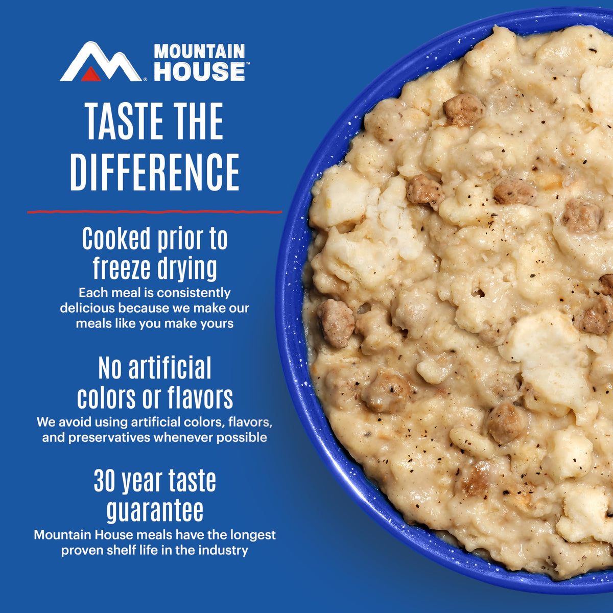 Mountain House Freeze-Dried Breakfast Entree | Backpacking Meals for Camping and Hiking, 4 Servings, 30-Year Shelf-Life, 2-Pack