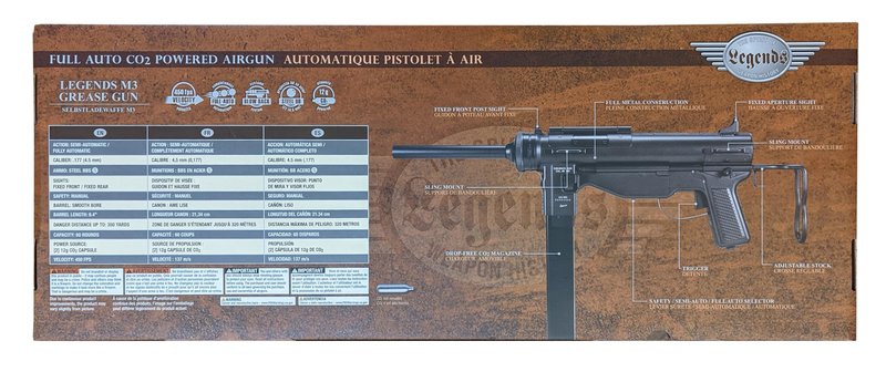 Umarex Legends M3 Grease Gun .177 Caliber BB Gun Air Rifle