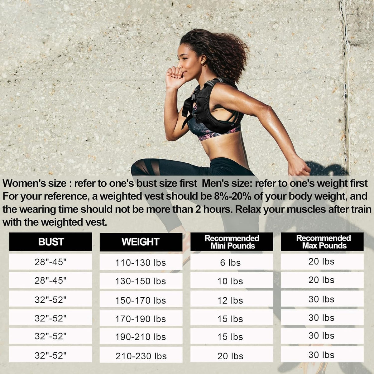 Weighted Vest Weighed Vest Women Men Kids, 16lb Body Weight Vest with Reflective Stripe, Adjustable Weighted Vest for Strength Training, Running, Walking, Workout, Jogging