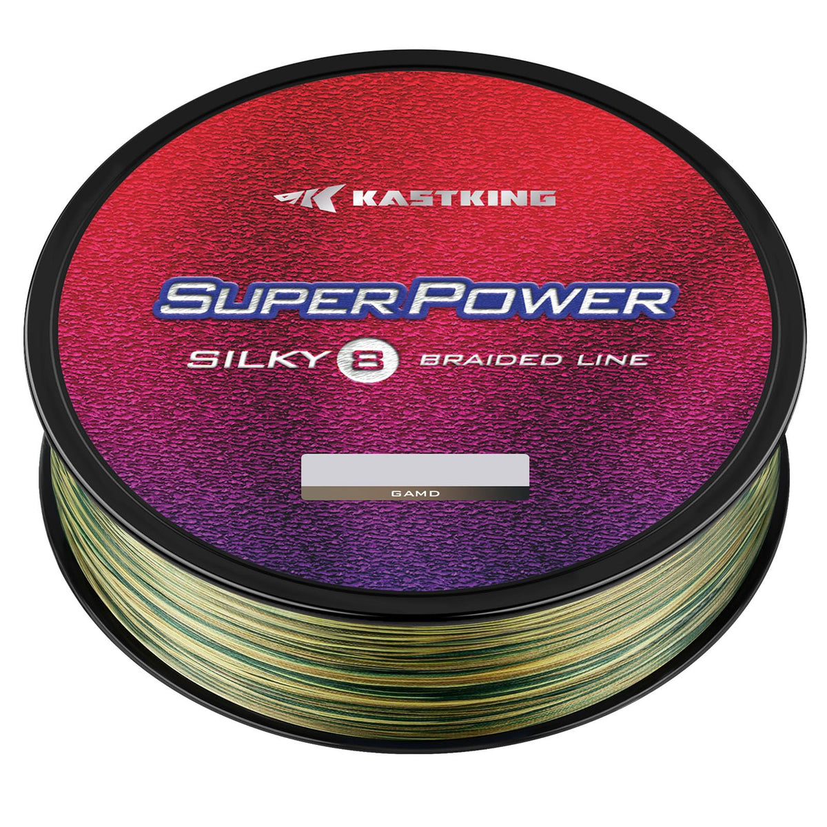 KastKing Superpower Silky8 Braided Fishing Line, Camo, 8 Strands, 15 LB, 500 Yds