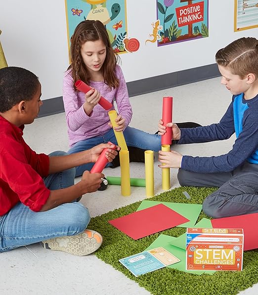 Carson Dellosa Stem Challenges, Seasonal, Physical, Life, Earth and Space Science Kits for Kids Ages 8-12, Educational Games and Experiments for 3rd Grade and Up