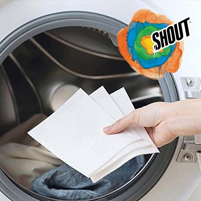 Shout Color Catcher Sheets for Laundry, Allow Mixed Washes, Prevents Color Runs and Maintains Original Clothing, 72 Count - Pack of 4 (288 Total Sheets)