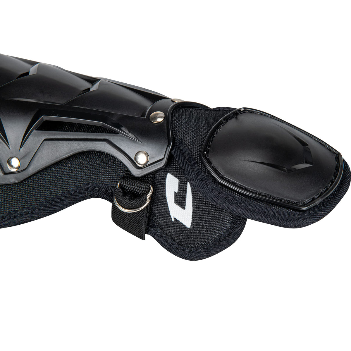 Champro Optimus MVP Single Knee Baseball Catcher’s Leg Guards, 14.5" Shin Length, CG105B, Black