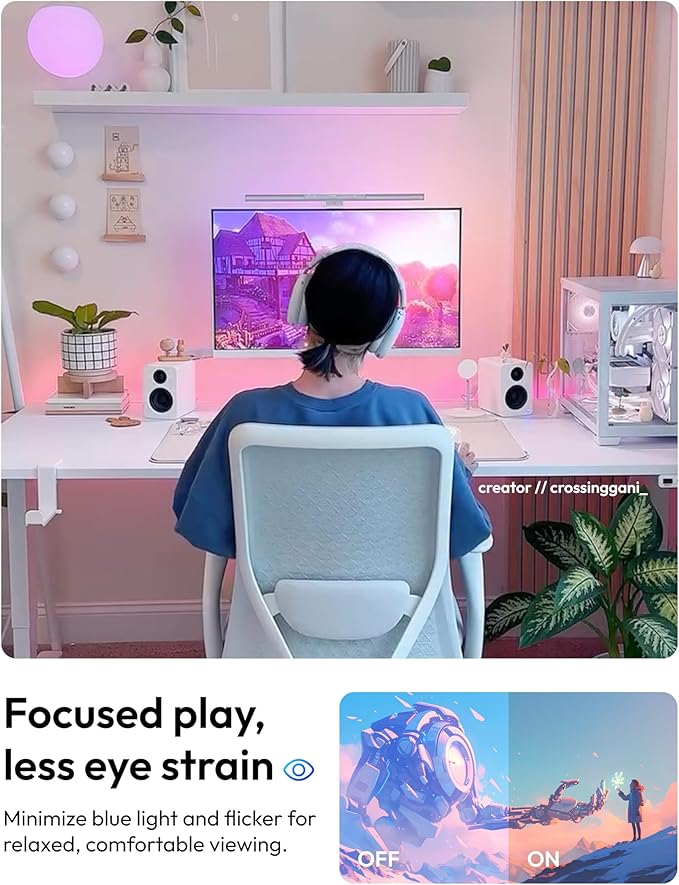 Pixio PX246 Wave Blue 24 inch 120Hz Refresh Rate FHD 1080p Resolution IPS Panel 4ms GTG Response Time Gaming Monitor with Adaptive Sync