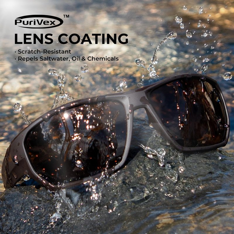 KastKing Merced Floating Polarized Sports Sunglasses, With PuriVex Protective Lens Coating, Lightweight TPX Frame, Men Women