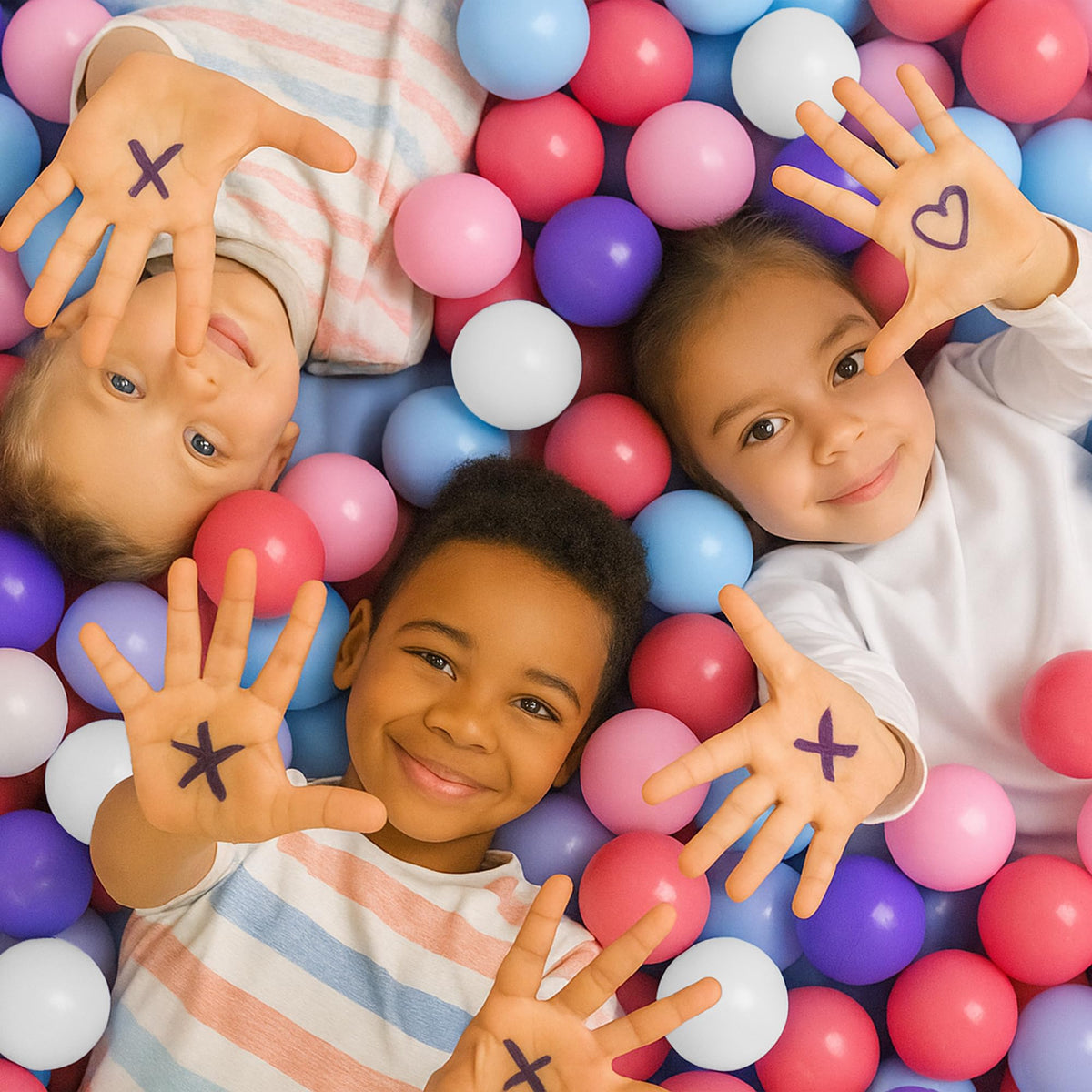 MW SPORTS Play Balls for Ball Pit, Plastic Crush Proof, Phthalate & BPA Free, Pastel Colors. (100 Balls)
