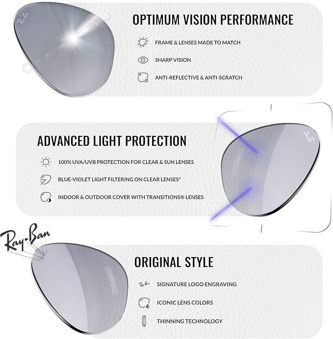Ray-Ban RB3025 AVIATOR GRADIENT Pilot Shaped Sunglasses for Men & Women with Official RAYBAN Eyewear Kit