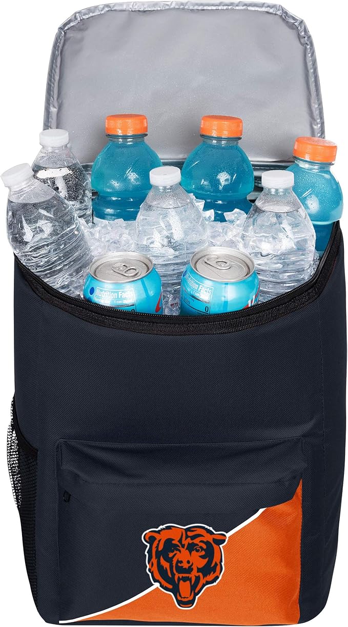 FOCO Chicago Bears NFL Cooler Backpack, team color, one size