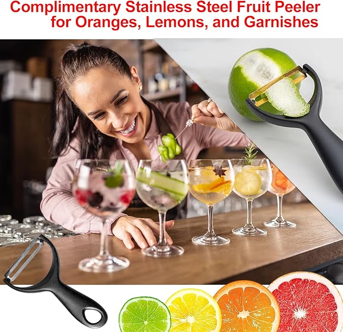 Zyphora Avocado Saver, 5-Piece Fruit Saver Container Set with Peeler