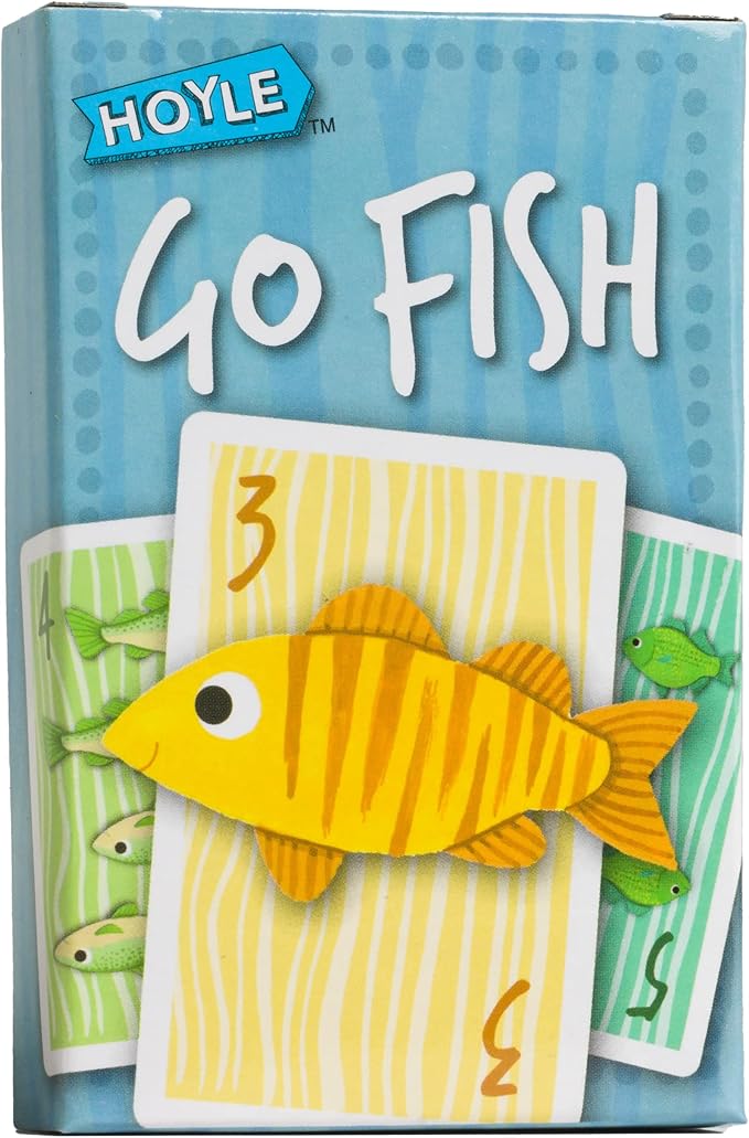 Hoyle 6-in-1 Kids Card Game Pack, 6 Fun Preschool Games in 1: Matching, Memory, Go Fish, Crazy Eights, Old Maid, Slap Jack, Ages 3+