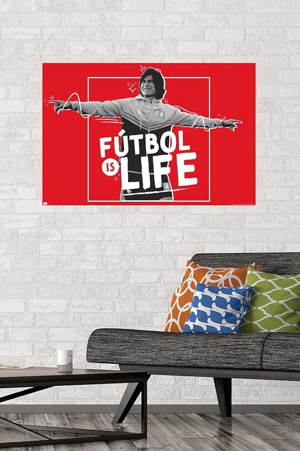 Ted Lasso - Futbol is Life Wall Poster, 34L" x 22.4W", Premium Unframed Version