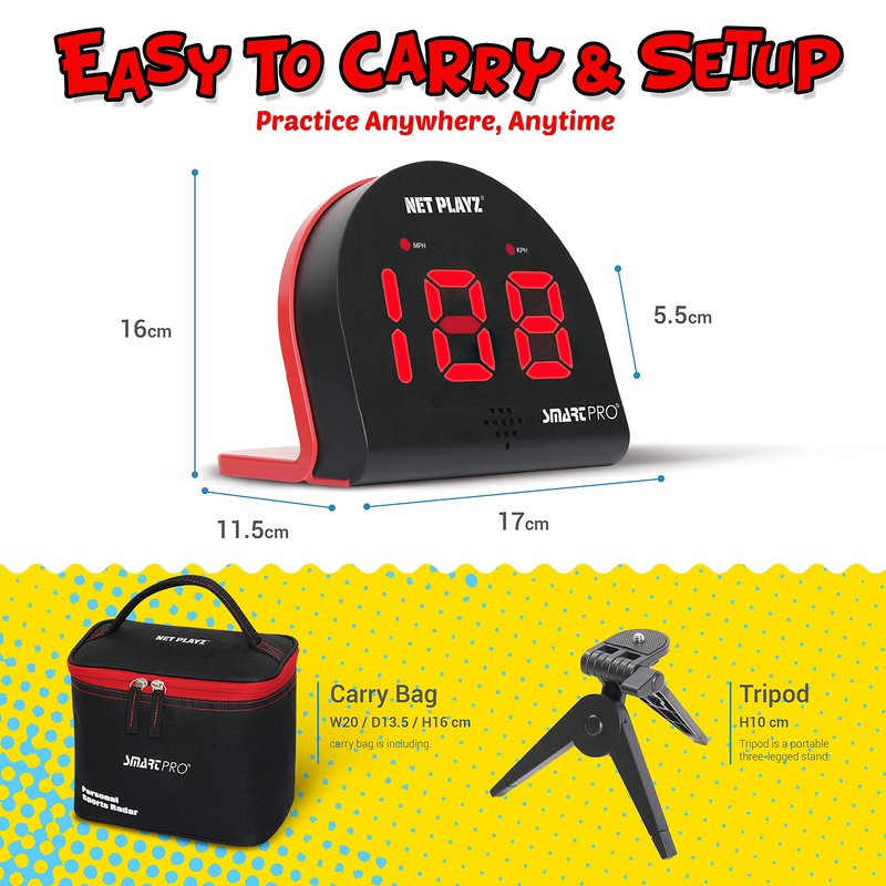 TGU Baseball Gifts, Radar Speed Guns (Hands-Free) Baseball Radar, Pitch Training Aids, High-Tech Gadget & Gear, Black (NIS022132024)