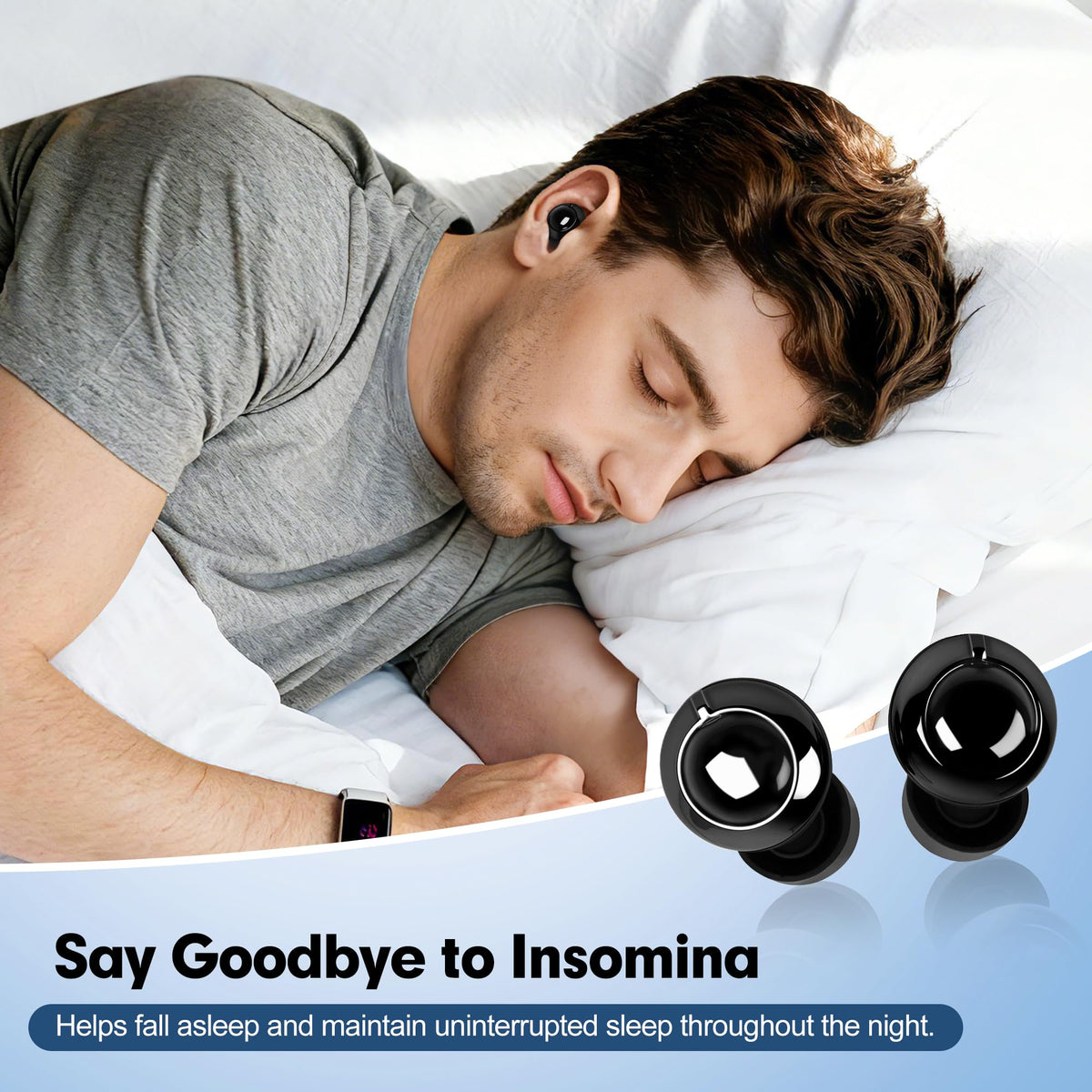 Adjustable Ear Plugs for Sleeping,3 Modes Noise Reduction EarPlugs (17-45dB) for Snoring,Side Sleepers,Study,Work(Reusable)