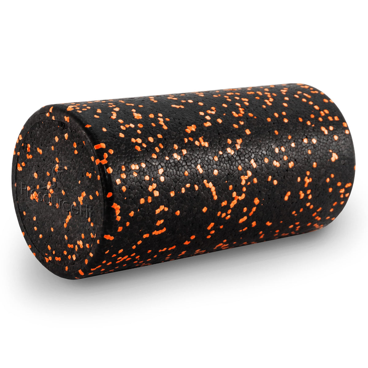 ProsourceFit High Density Foam Rollers 12 - inches long,Firm Full Body Athletic Massage Tool for Back Stretching, Yoga, Pilates, Post Workout Muscle Recuperation, Black/Orange