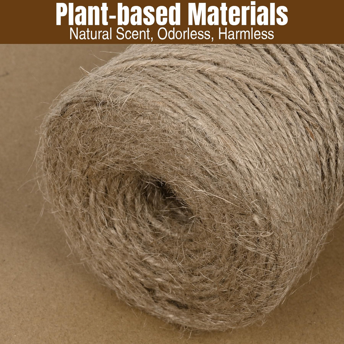 Jute Twine 2mm 1600 Feet Natural Jute Twine String for Crafting, Gardening, Gift Wrapping, Macrame, DIY Decor (Brown, 2Rolls, 800Feet/Roll)