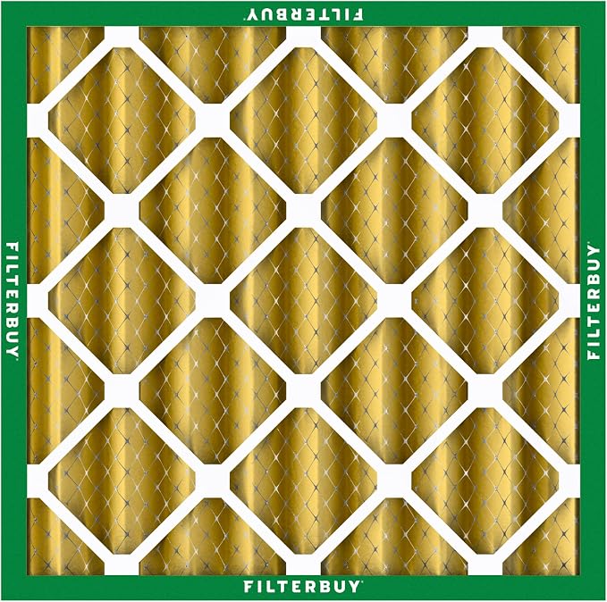 Filterbuy 25x25x4 Air Filter MERV 11 Superior Pet & Allergy Defense,