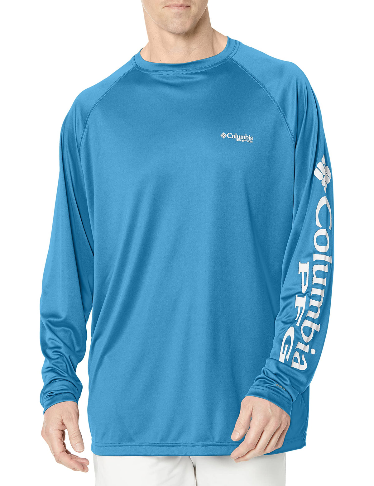 Columbia Men's Big Terminal Tackle Long Sleeve Shirt, Yacht White Logo, 3X/Tall