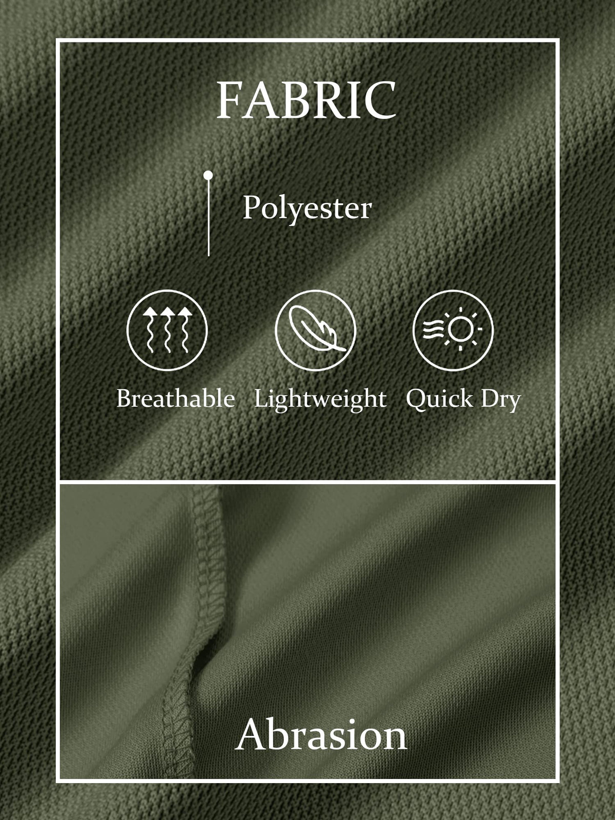 TACVASEN Mens Golf Shirt Dry Fit Mens Polo Shirts Short Sleeve Performance Golf Polos for Men with Collar Work Shirts Army Green, 2XL