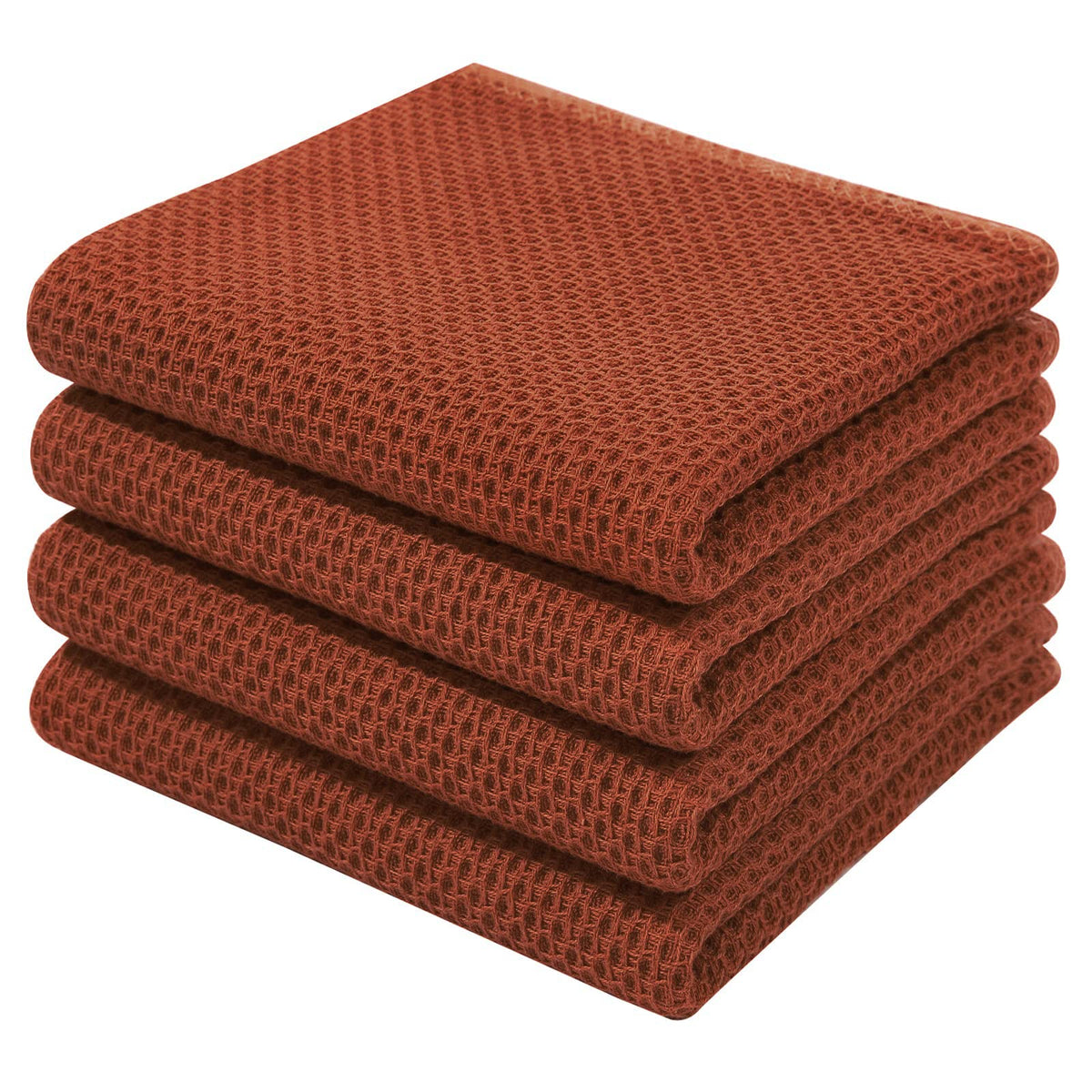 Homaxy 100% Cotton Waffle Weave Kitchen Dish Cloths, Ultra Soft Absorbent Quick Drying Dish Towels, 12 x 12 Inches — 12 x 12 - 12 Pack — 13 X 28 - 4 Pack