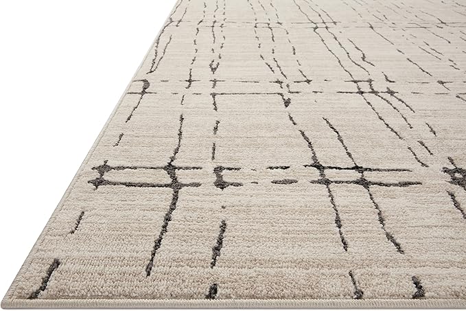 Loloi Darby Collection DAR-06 Sand/Dk. Grey 2'-7" x 12'-0" Runner Rug