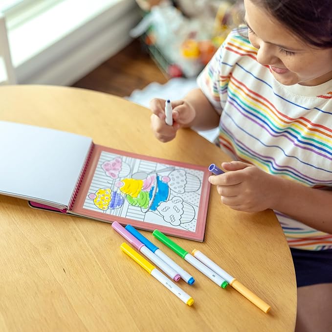 Melissa & Doug On The Go Color by Numbers Kids' Design Board - Unicorns, Ballet, Kittens, and More