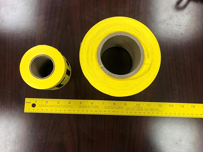 Swanson Tool Co., Inc Swanson Tool Co BT30CAU2 3 inch by 300 Foot 2 MIL Non-Detectable Barricade Safety Tape"Caution" Yellow with Black Print