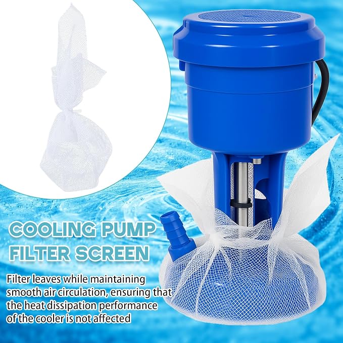 2 Sets 19.7 x 19.7 Inch Swamp Cooler Pump Swamp Cooler Filter Mesh Pump Basket