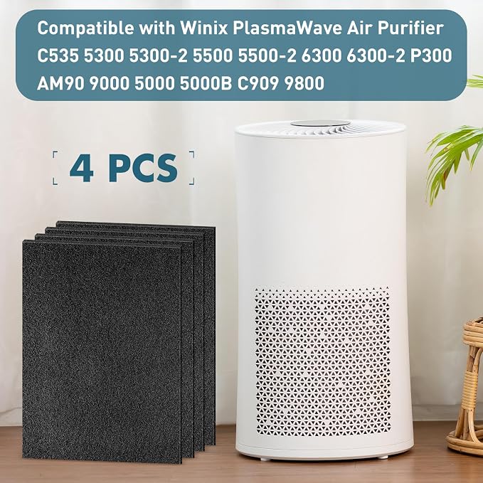 Pangda 4 Pack Activated Carbon Pre Filters Replacement Compatible