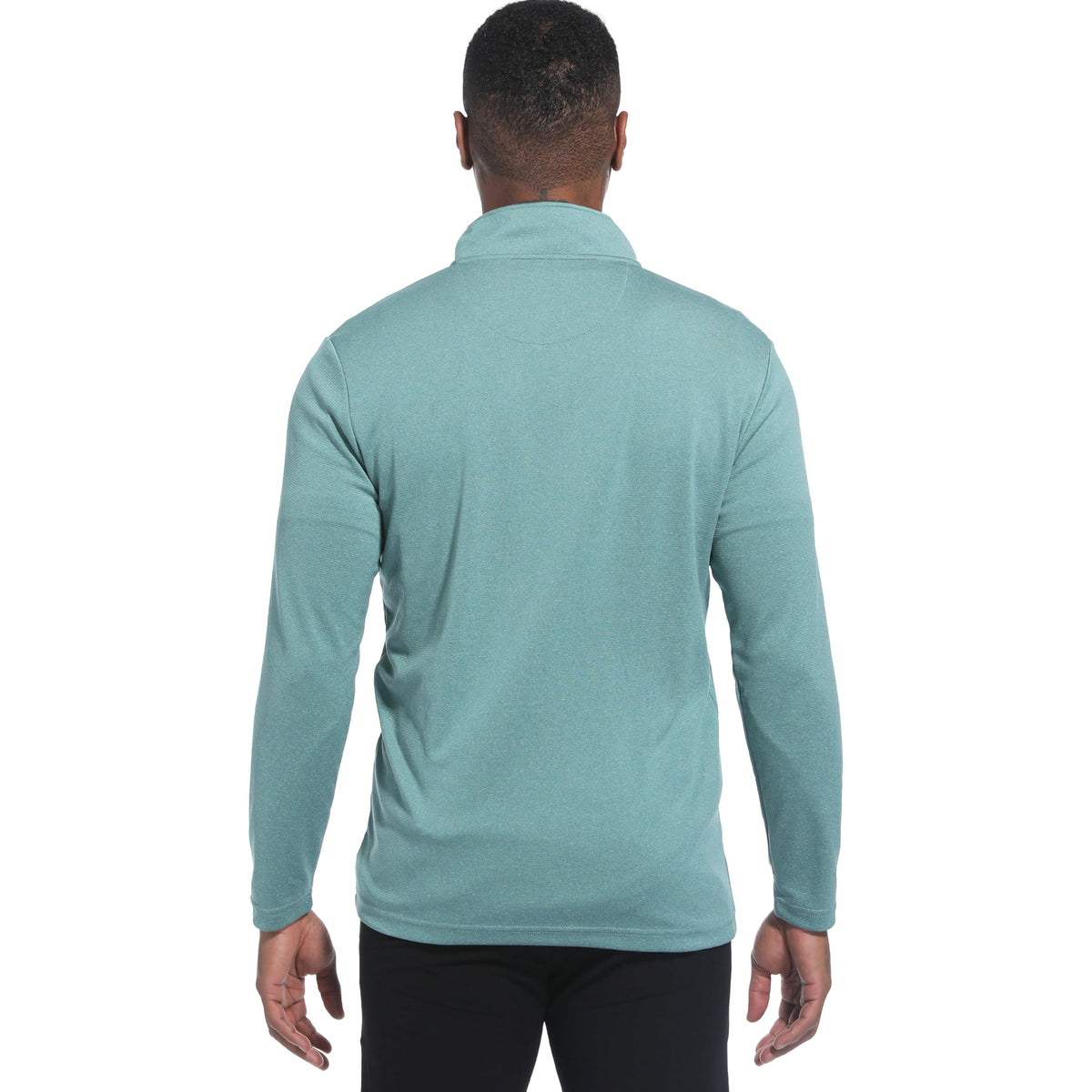 FT FENTENG Quarter Zip Pullover Men Performance, Moisture Wicking Heather Golf Pullovers Sports 1/4 Zip Pullover Mens Sweatshirt, L