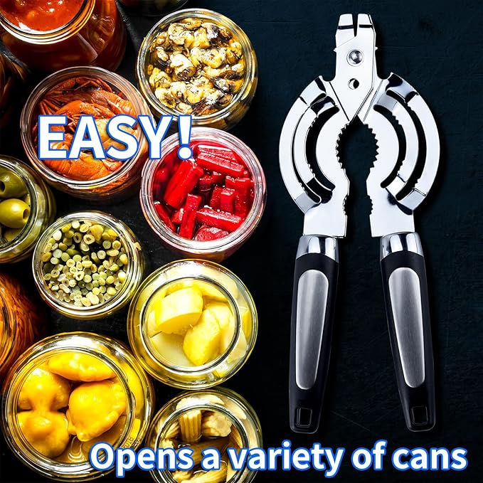 Topoem Jar Opener, Multi Bottle Opener for Seniors with Arthritis