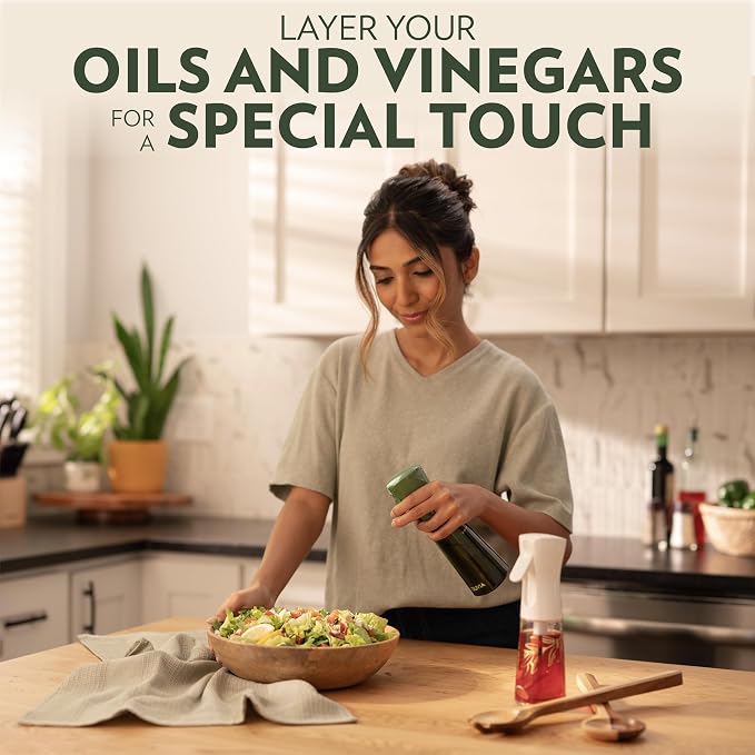 FLAIROSOL OLIVIA Oil Sprayer for Cooking, 200ml Glass Olive Oil Sprayer
