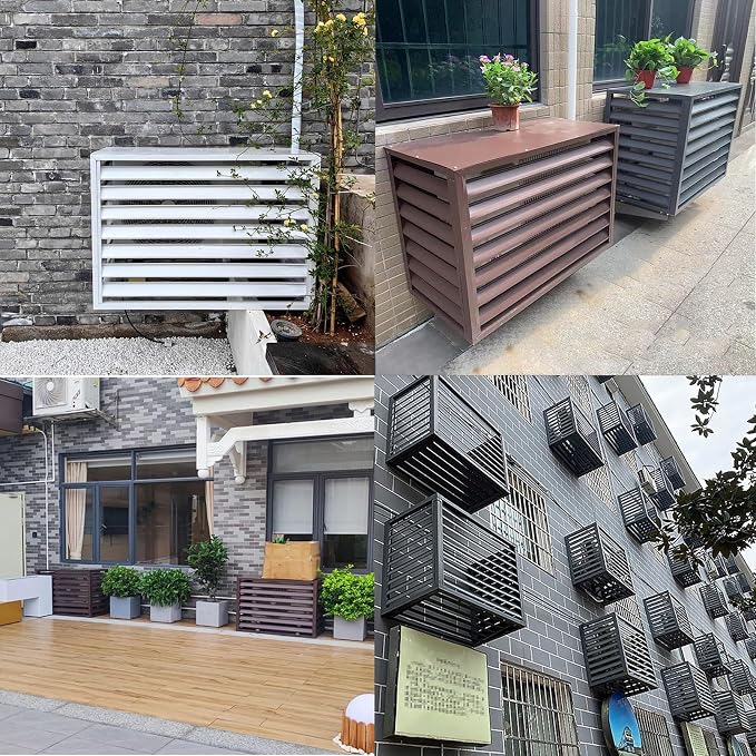 Aluminum Air Conditioner Cover, Privacy Fence Screen, Outdoor Condenser