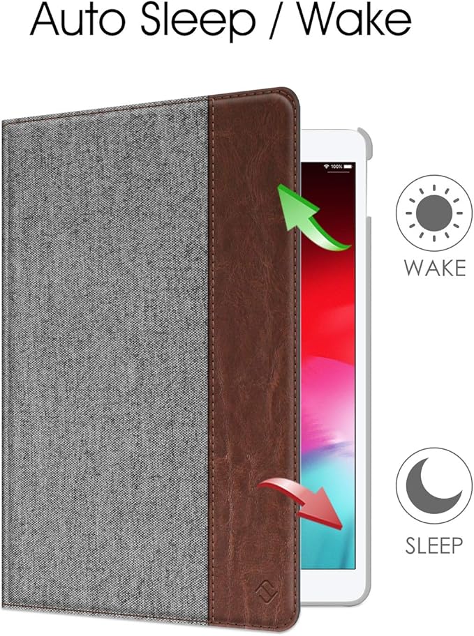 Fintie Rotating Case for iPad Air (3rd Gen) 10.5" 2019 / iPad Pro 10.5" 2017 with Built-in Pencil Holder - 360 Degree Rotating Stand Protective Cover, Auto Sleep/Wake (Denim Grey)