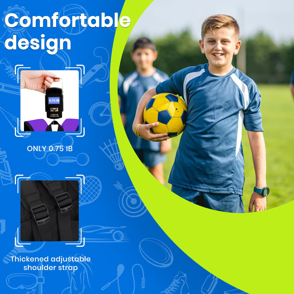 Hsmihair Youth Soccer Bag-Soccer Backpack & & Backpack for Football Volleyball Basketball,with Ball Compartment and Separate Cleat Training Package (Purple)