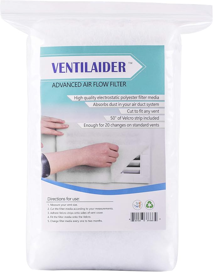 Complete Air Vent Register Filter Set Cut To Fit Any Size 16" x 60" & 50"