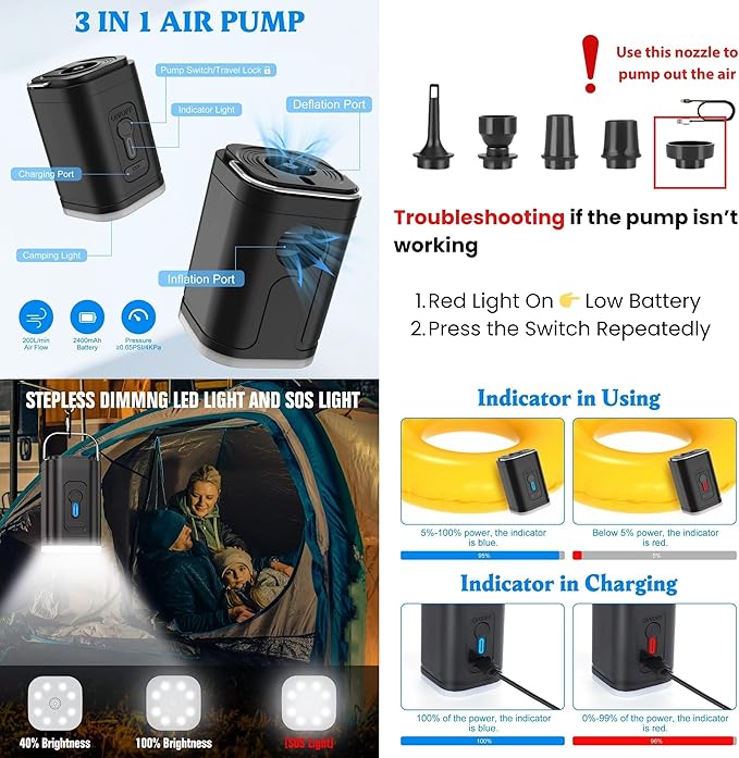 MEGABACK 70L Vacuum Travel Backpack, TSA Lock, Charging Port, Waterproof