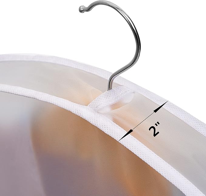 Shoulder Covers Plastic Hanger Covers for Clothes (Set of 12) Closet Clothes Protectors Breathable Clear Jacket Cover with 2" Gusset for Suit, Coat, Jackets, Blouses, Dress - 24'' x12" x2''/12 Pack