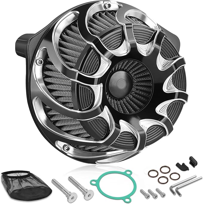 High Flow Air Cleaner Intake Filter Kit Air Filters Cover Drift Style
