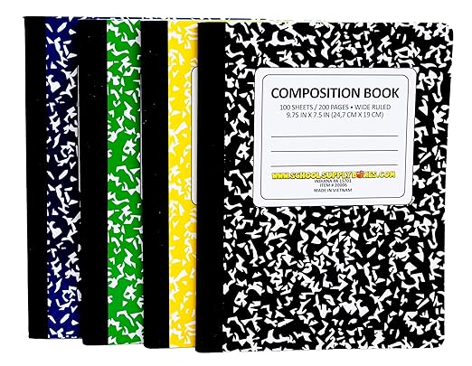 School Supply Boxes | Elementary Writing Pallet (112 Boxes) | Back to School Essentials Kit for Students & Teachers | Includes Wide-Ruled Filler Paper, Wide-Ruled Notebooks, 12 ct. Pens, & More