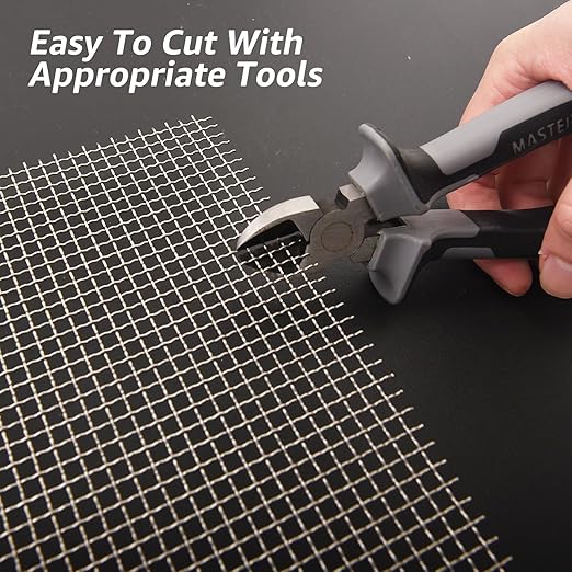 2 Pack 12"x24" Wire Mesh, 5 Mesh Crimped Stainless Steel Mesh, Never Rust