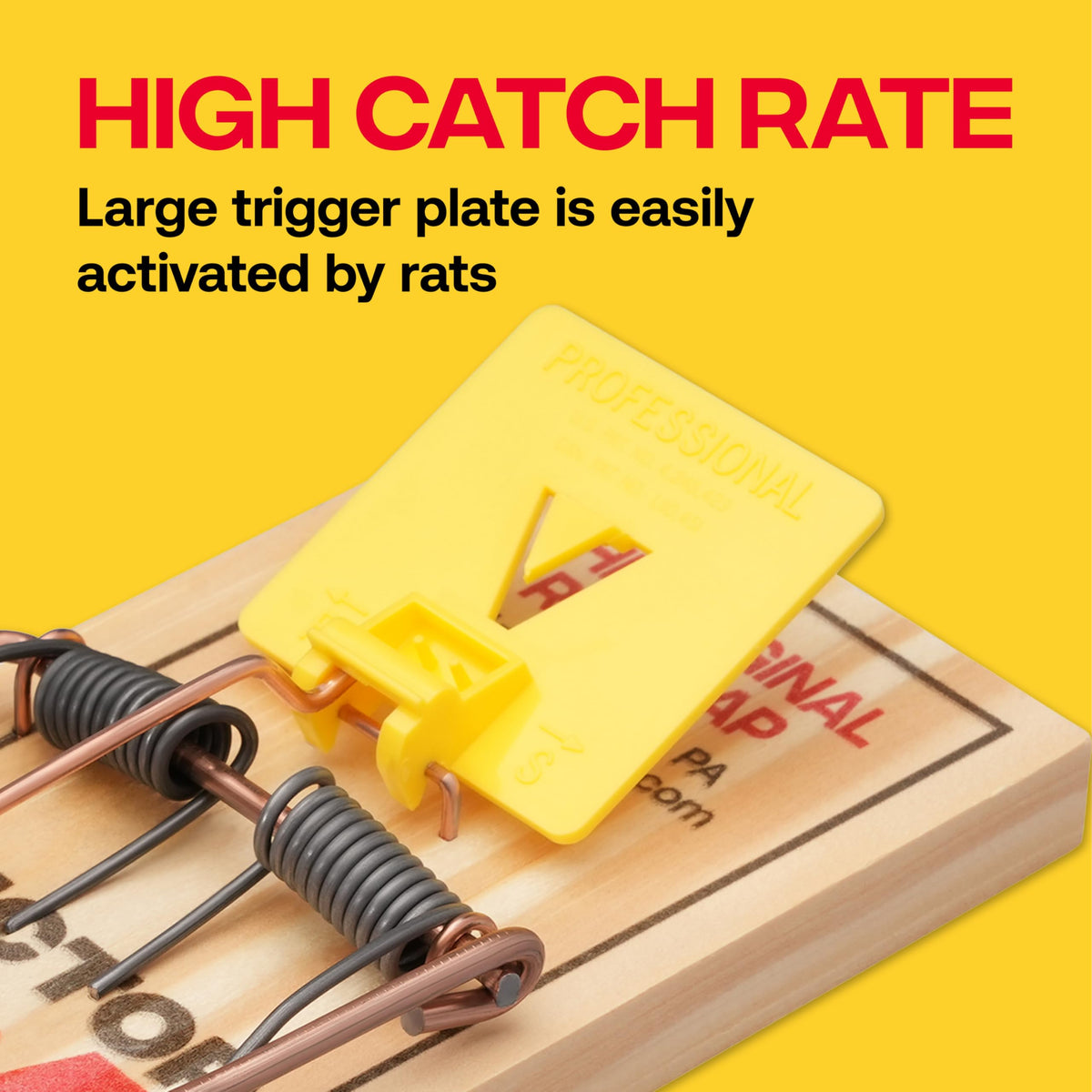 Victor Wide Pedal Snap Rat Traps, 9-Pack, FSC Certified Wood