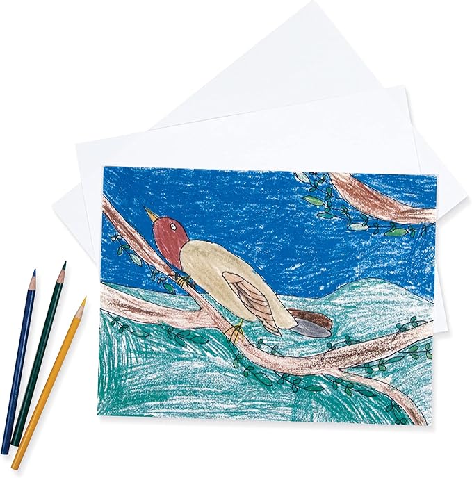 Pacon Drawing Paper, White, Medium Weight, 9" x 12", 500 Sheets